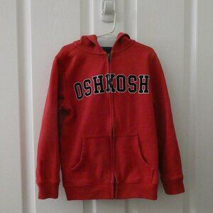 OshKosh Zip Up Hoodie Sweatshirt Size 8